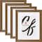 Craig Frames 4 Pack Stratton Bronze Picture Frame with Mat
